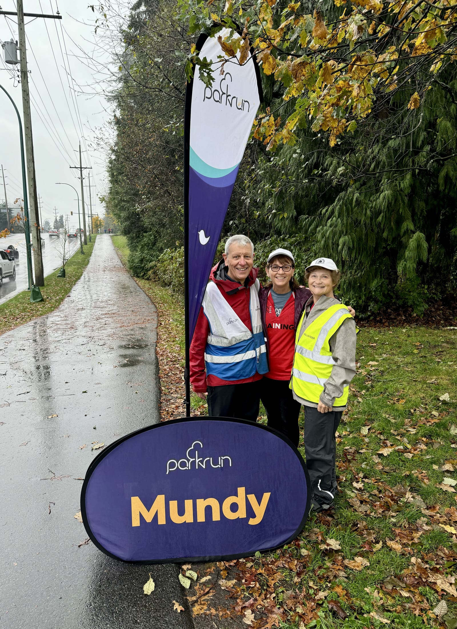 With the Organizers at the Mundy Parkrun