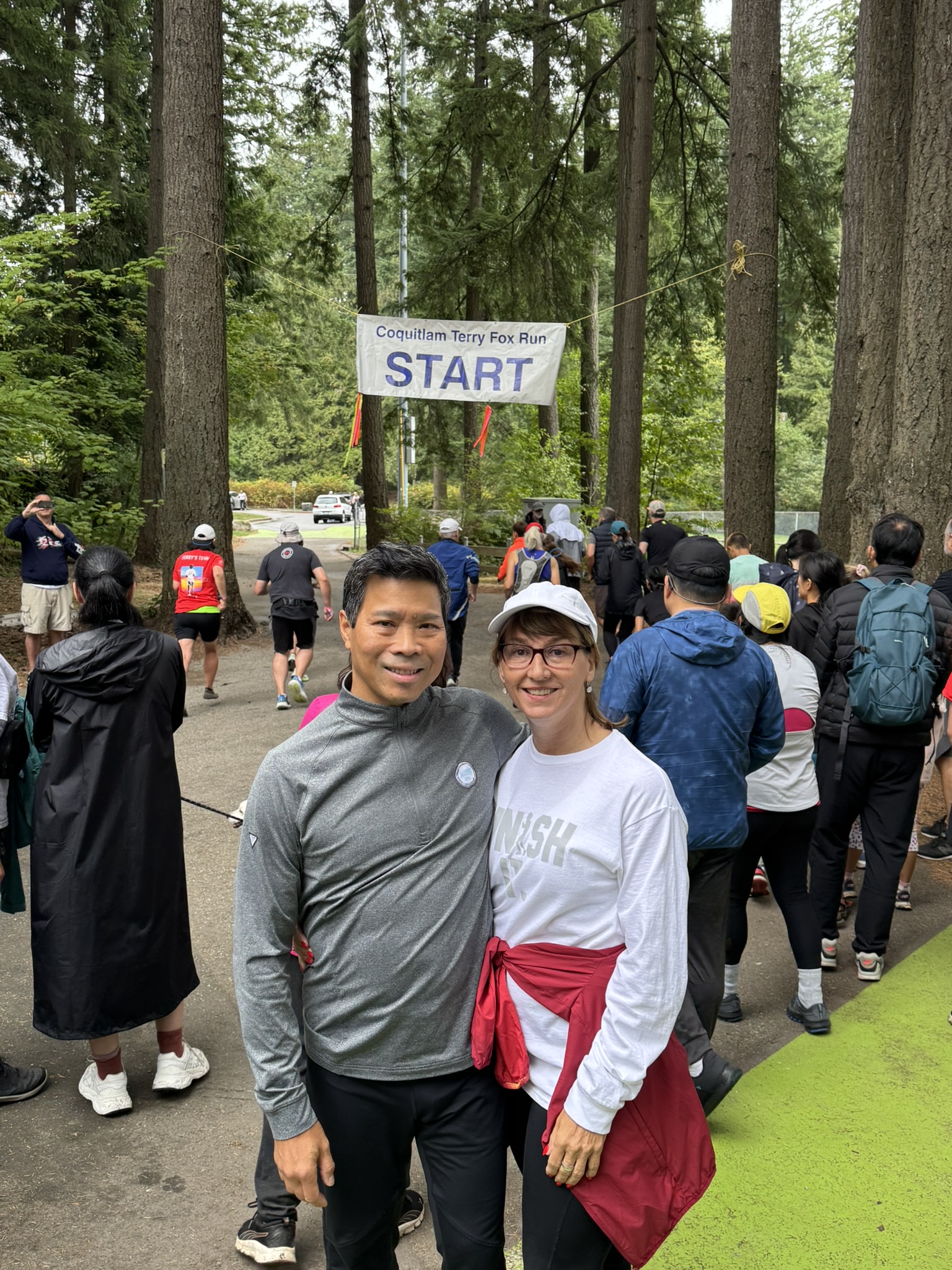 At the Coquitlam Terry Fox Run