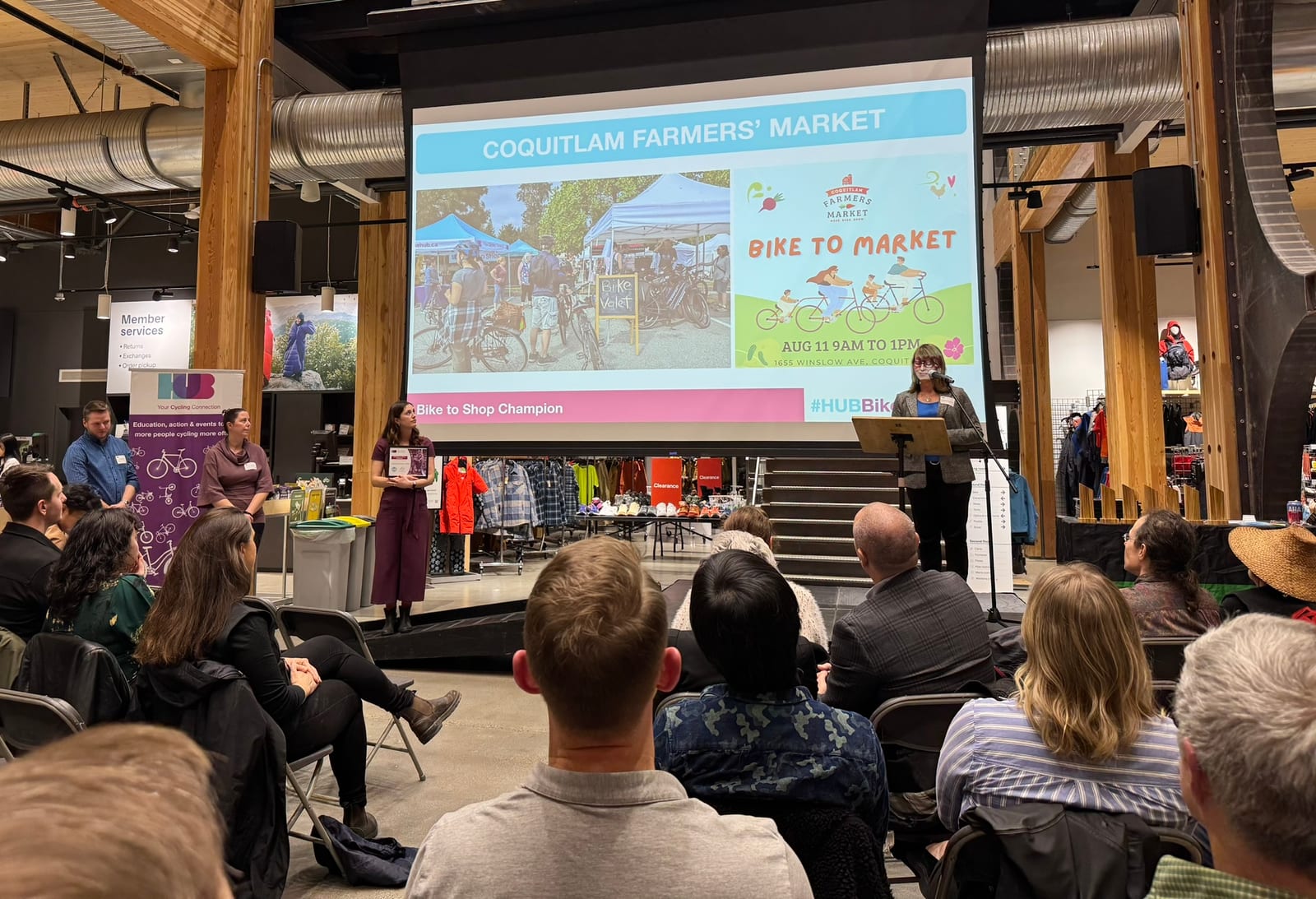 Speaking at HUB Awards 